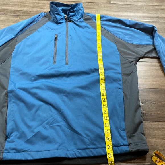 Antigua 1/2 zip pull over jacket coat blue black - Picture 11 of 14
